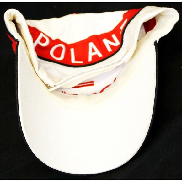 Polska Poland Hill Hat Cap Red White Polish Flag Embroidered Adjustable - Picture 8 of 8